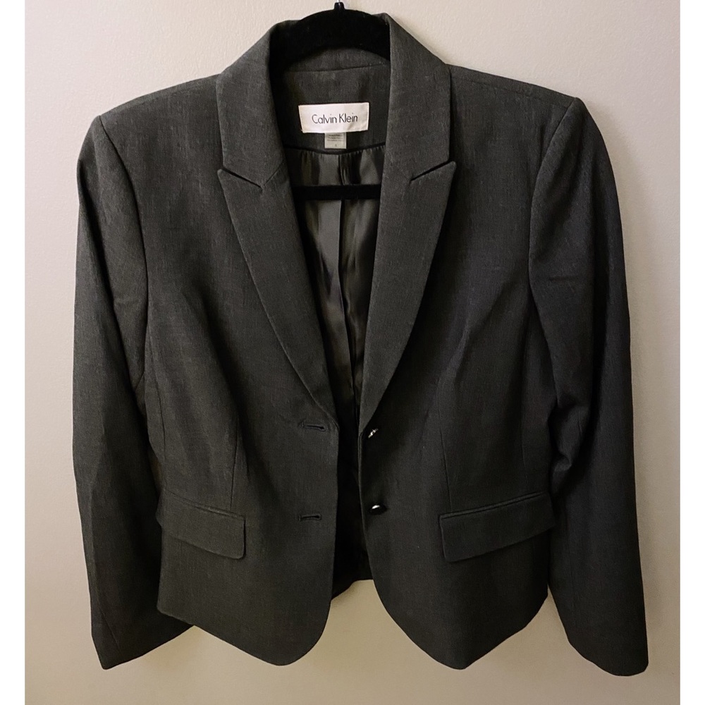 Calvin Klein Black Two Button Blazer